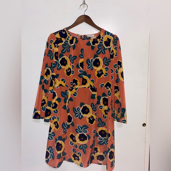 Love & Harmony floral boho dress with bell sleeves - size medium - Picture 1 of 5